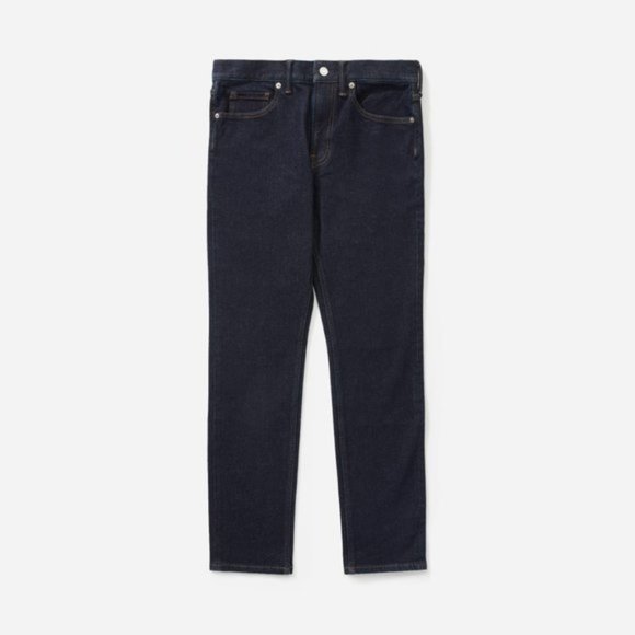 Everlane Men's Slim Jeans - Dark Blue - Picture 6 of 9